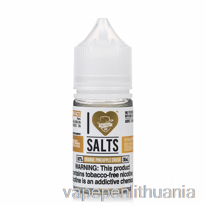 Apelsinų Ananasų Traškutis - Aš Myliu Druskas - 30 Ml 50 Mg Vape Skysčio